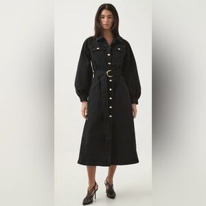 NWT Aje Maya Denim Midi Dress